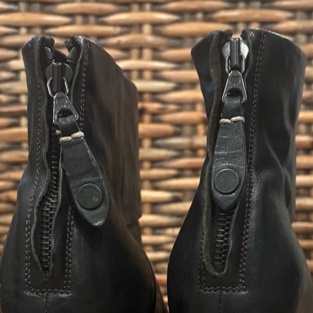rag & bone Classic Newbury - Ankle Boot Size: 36/6 Black leather block booties - Picture 13 of 13